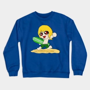 creepypasta ben drowned chibi Crewneck Sweatshirt